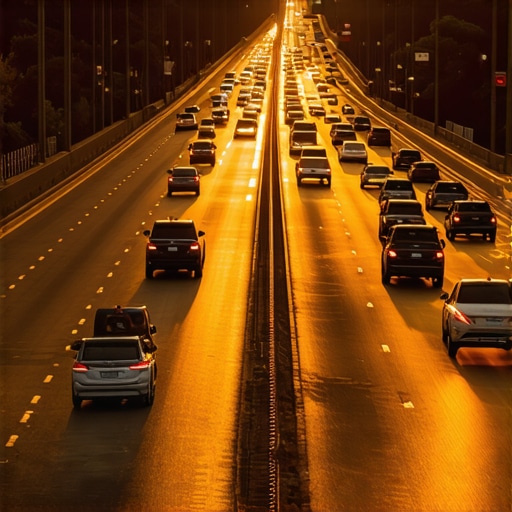 Traffic congestion at I-64 Exit 211 in New Kent County during ongoing construction